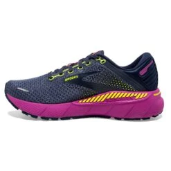 BROOKS Women's Adrenaline GTS 22 Running Shoe- Nightshadow/Viola/Nightlife- Regular (B) -Shoe Sale Shop 120353 490 M Adrenaline GTS 22