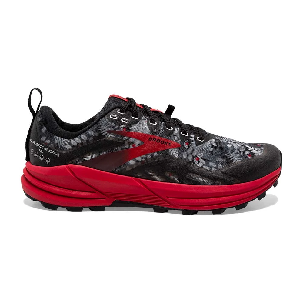 BROOKS Women's Cascadia 16 Trail Shoe - Black/Grey/Red- Regular (B) 3 BROOKS Women's Cascadia 16 Trail Shoe - Black/Grey/Red- Regular (B)