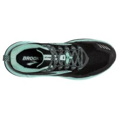 BROOKS Women's Cascadia 16 Trail Running Shoes - Black/Ebony/Yucca - Regular (B) -Shoe Sale Shop 120363 049 O Cascadia 16