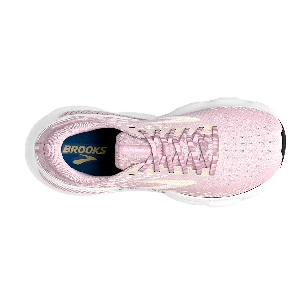 BROOKS Women's Glycerin GTS 20 Running Shoe- Pink/Yellow/White- Regular (B) 7 BROOKS Women's Glycerin GTS 20 Running Shoe- Pink/Yellow/White- Regular (B) - Image 5