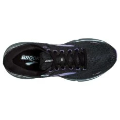 BROOKS Women's Ghost 15 Running Shoe- Black/Jacaranda/Salt- Regular (B) 14 BROOKS Women's Ghost 15 Running Shoe- Black/Jacaranda/Salt- Regular (B) -Shoe Sale Shop 120380 011 O Ghost 15