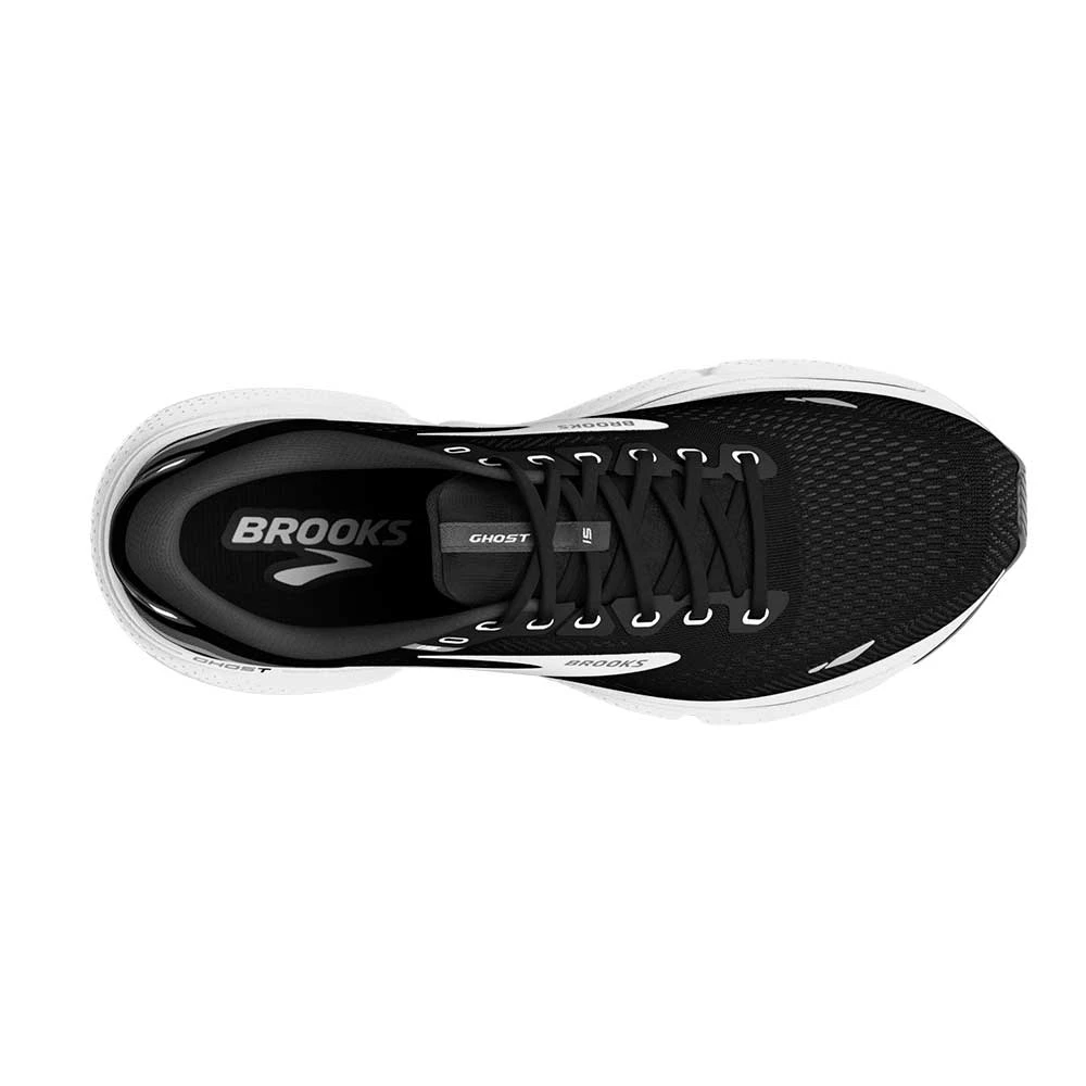 BROOKS Women's Ghost 15 Running Shoe - Black/Blackened Pearl/White- Wide (D) 7 BROOKS Women's Ghost 15 Running Shoe - Black/Blackened Pearl/White- Wide (D) - Image 5