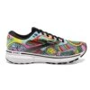 BROOKS Women's Ghost 15 Run Proud Running Shoe- Black/White/Multi- Regular (B) -Shoe Sale Shop 120380 058 L Ghost 15