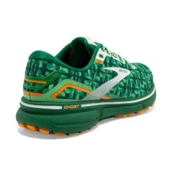 BROOKS Women's Ghost 15 Run Lucky - Green/White/Orange- Regular (B) -Shoe Sale Shop 120380 371 H Ghost 15