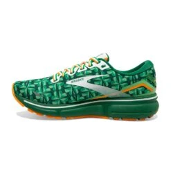 BROOKS Women's Ghost 15 Run Lucky - Green/White/Orange- Regular (B) -Shoe Sale Shop 120380 371 M Ghost 15