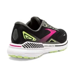 BROOKS Women's Adrenaline GTS 23 Running Shoe - Black/Gunmetal/Sharp Green- Narrow (2A) -Shoe Sale Shop 120381 037 H Adrenaline GTS 23 1