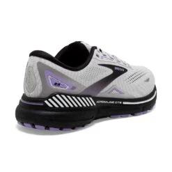 BROOKS Women's Adrenaline GTS 23 Running Shoe - Grey/Black/Purple- Wide (D) 14 BROOKS Women's Adrenaline GTS 23 Running Shoe - Grey/Black/Purple- Wide (D) -Shoe Sale Shop 120381 039 H Adrenaline GTS 23 2