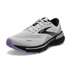 BROOKS Women's Adrenaline GTS 23 Running Shoe - Grey/Black/Purple- Regular (B) -Shoe Sale Shop 120381 039 Z Adrenaline GTS 23 1