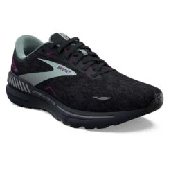 BROOKS Women's Adrenaline GTS 23 Running Shoe - Black/Light Blue/Purple- Regular (B) -Shoe Sale Shop 120381 072 A Adrenaline GTS 23