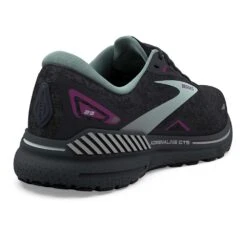 BROOKS Women's Adrenaline GTS 23 Running Shoe - Black/Light Blue/Purple- Regular (B) -Shoe Sale Shop 120381 072 H Adrenaline GTS 23