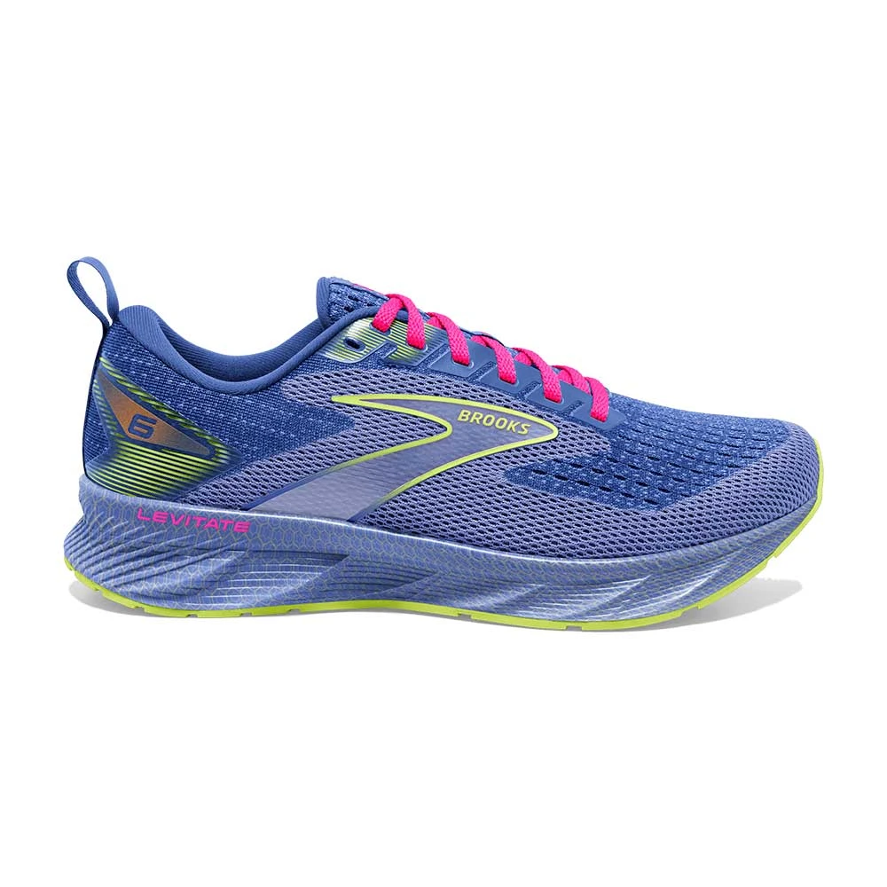 BROOKS Women's Levitate 6 Running Shoe- Purple/Pink- Regular (B) 3 BROOKS Women's Levitate 6 Running Shoe- Purple/Pink- Regular (B)