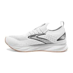 BROOKS Women's Levitate StealthFit 6 Running Shoe- White/Bran- Regular (B) 11 BROOKS Women's Levitate StealthFit 6 Running Shoe- White/Bran- Regular (B) -Shoe Sale Shop 120385 170 M Levitate StealthFit 6