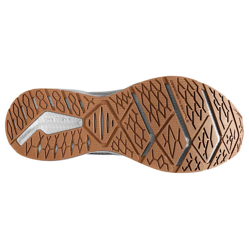 BROOKS Women's Levitate StealthFit 6 Running Shoe- White/Bran- Regular (B) 8 BROOKS Women's Levitate StealthFit 6 Running Shoe- White/Bran- Regular (B) - Image 6