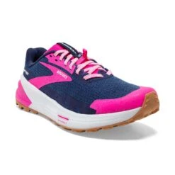 BROOKS Women's Catamount 2 Trail Running Shoe- Peacoat/Pink/Biscuit- Regular (B) -Shoe Sale Shop 120388 425 A Catamount 2
