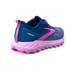 BROOKS Women's Cascadia Trail Running Shoe- Navy/Purple/Violet - Regular (B) -Shoe Sale Shop 120392 449 H Cascadia 17