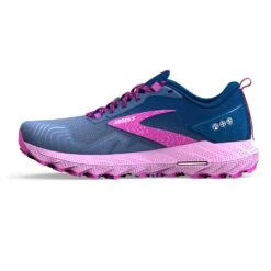 BROOKS Women's Cascadia Trail Running Shoe- Navy/Purple/Violet - Regular (B) -Shoe Sale Shop 120392 449 M Cascadia 17