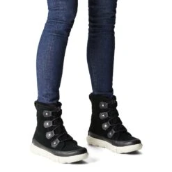 Sorel Women's Explorer II Joan Faux Fur Boot - Black/Fawn - Regular (B) -Shoe Sale Shop 1951631 010 a9