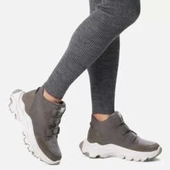 Sorel Women's Kinetic Breakthru Caribou WP Boot- Quarry- Regular (B) -Shoe Sale Shop 2028281 052 a9