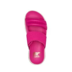 Sorel Women's Viibe Slide - Fuchsia Fizz/Sea Salt -Regular (B) -Shoe Sale Shop 2030531 650 u