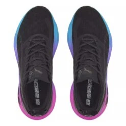Men's Foreverrun Nitro Sunset Running Shoe - Puma Black/Luminous Blue/Electric Orchid- Regular (D) -Shoe Sale Shop 38000701 BlackBlue TOP