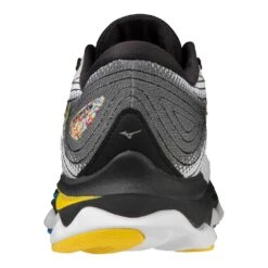 Mizuno Men's Wave Sky 6 Running Shoe - White/Cyber Yellow - Regular (D) -Shoe Sale Shop 411369.0034 05