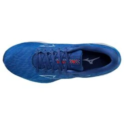 Mizuno Men's Wave Rider 26 Running Shoe- Super Sonic/IceWater- Regular (D) -Shoe Sale Shop 411373 SNIW 04 1