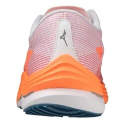 Mizuno Men's Wave Rebellion Flash Running Shoe- White/Silver - Regular (D) -Shoe Sale Shop 411392 0073 05