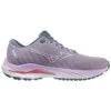 Mizuno Women's Wave Inspire 19 Running Shoe- Wisteria/China Blue- Regular (B) -Shoe Sale Shop 411398 6BCL 06