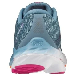 Mizuno Women's Wave Inspire 19 Running Shoe- Provincial Blue/White- Wide (D) -Shoe Sale Shop 411400 5B00 05