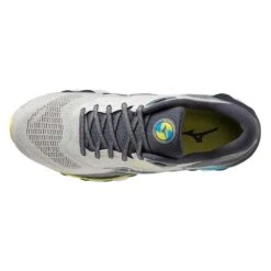 Mizuno Men's Wave Sky 7 Running Shoe - Pearl Blue/White - Regular (D) -Shoe Sale Shop 411411 5F00 04