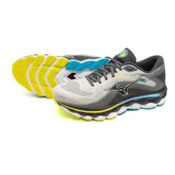 Mizuno Men's Wave Sky 7 Running Shoe - Pearl Blue/White - Regular (D) -Shoe Sale Shop 411411 5F00 11