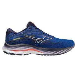 Mizuno Men's Wave Rider 27 Running Shoe - Surf The Web/White - Regular (D) -Shoe Sale Shop 411415 5E00 06