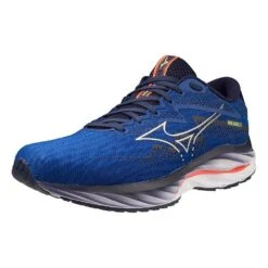 Mizuno Men's Wave Rider 27 Running Shoe - Surf The Web/White - Regular (D) -Shoe Sale Shop 411415 5E00 07