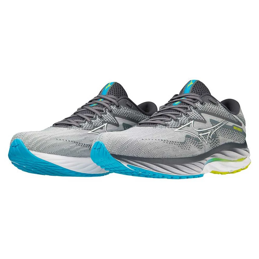 Mizuno Men's Wave Rider 27 Running Shoe - Pearl Blue/White - Regular (D) 8 Mizuno Men's Wave Rider 27 Running Shoe - Pearl Blue/White - Regular (D) - Image 6