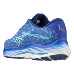 Mizuno Women's Wave Rider 27 Running Shoe - Ultramarine/White- Regular (B) -Shoe Sale Shop 411418 UM00 08