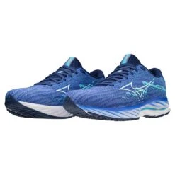 Mizuno Women's Wave Rider 27 Running Shoe - Ultramarine/White- Regular (B) -Shoe Sale Shop 411418 UM00 09