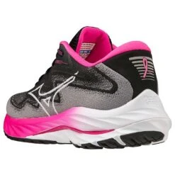Mizuno Women's Project Zero Wave Rider 27 Running Shoe - Black/White- Regular (B) -Shoe Sale Shop 411424 9000 08
