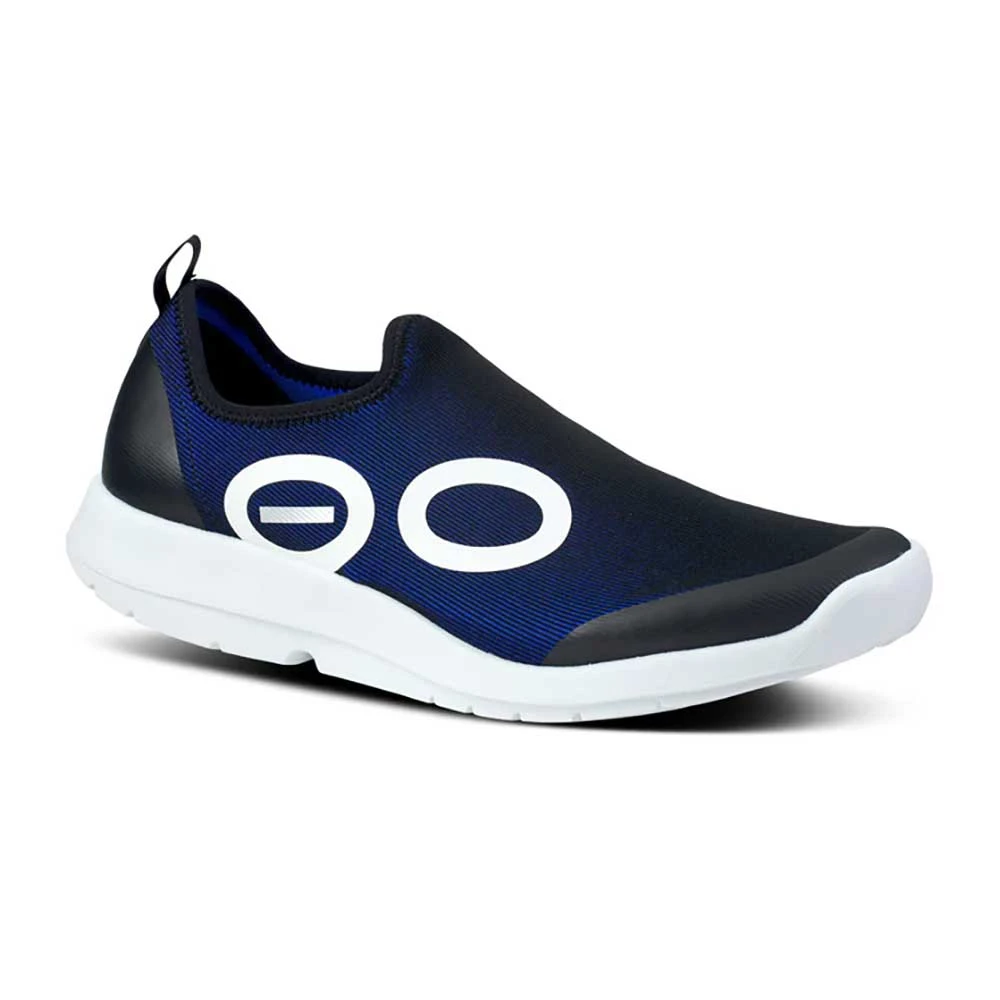 OOfos Men's OOmg Sport Shoe- White/Navy- Regular (D) 4 OOfos Men's OOmg Sport Shoe- White/Navy- Regular (D) - Image 2