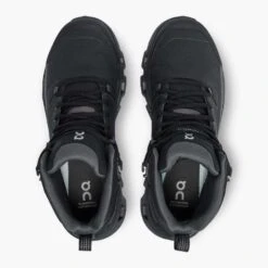 On Running Women's Cloudrock 2 Waterproof Hiking Boot- Black/Eclipse- Regular (B) -Shoe Sale Shop 63.98609 cloudrock 2 waterproof fw22 black eclipse w g2