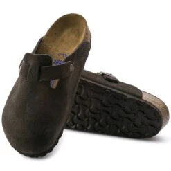 Birkenstock Boston Soft Footbed Mocha Suede- Regular/Wide 12 Birkenstock Boston Soft Footbed Mocha Suede- Regular/Wide -Shoe Sale Shop 660461 sole bost b