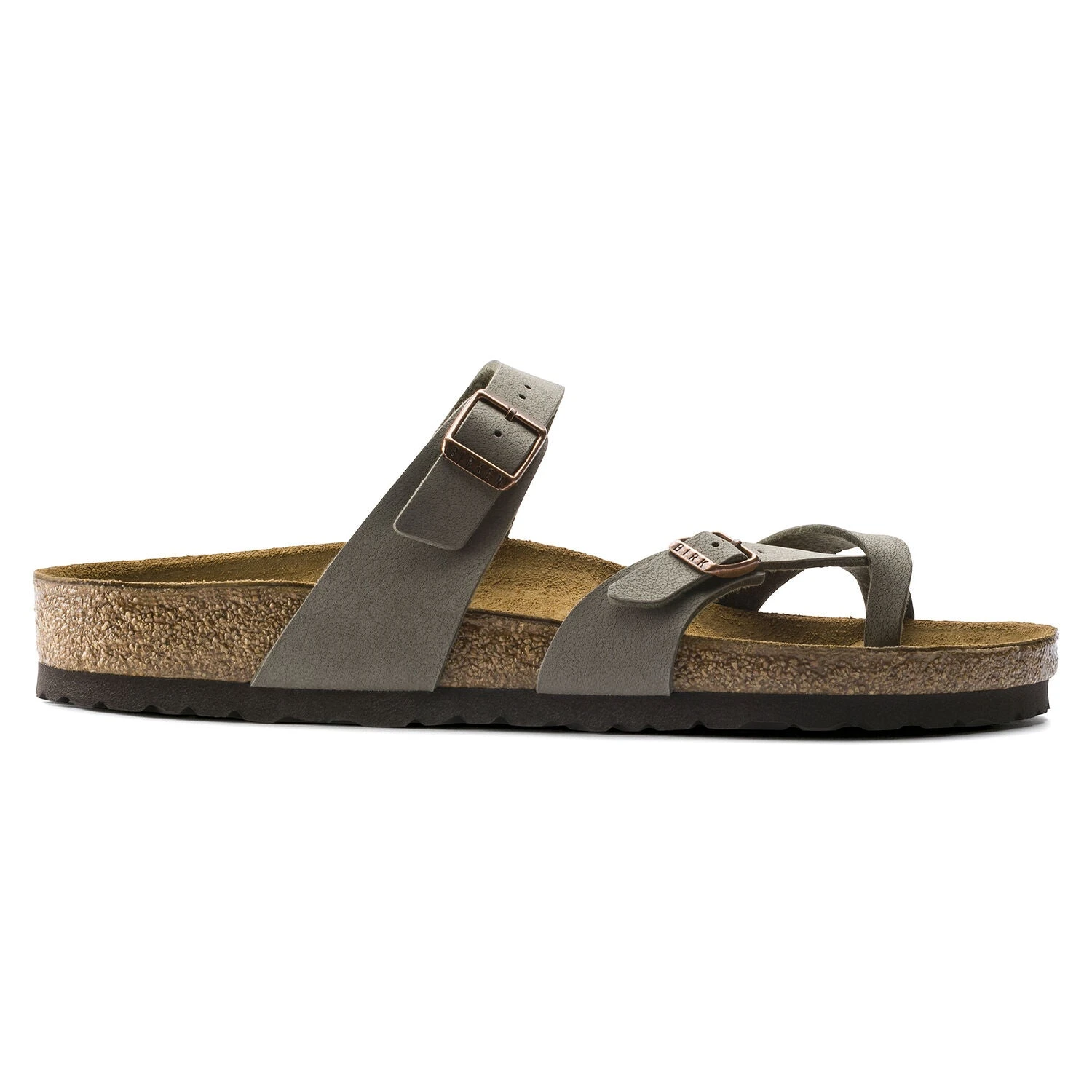 Birkenstock Mayari Cork Stone Birko-Flor Nubuck Sandal- Regular/Wide 4 Birkenstock Mayari Cork Stone Birko-Flor Nubuck Sandal- Regular/Wide - Image 2