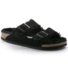 Birkenstock Arizona Shearling Sandal - Black - Regular/Wide -Shoe Sale Shop 752663