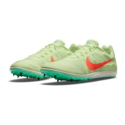 Nike Unisex Zoom Rival D Track Spike - Barely Volt/Hyper Orange/Dynamic Turq - Regular (D) -Shoe Sale Shop 907566 700 PHCFH001 1500 1