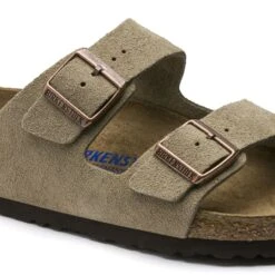 Birkenstock Arizona Soft Footbed Taupe Suede Leather Sandal - Taupe- Regular/Wide 13 Birkenstock Arizona Soft Footbed Taupe Suede Leather Sandal - Taupe- Regular/Wide -Shoe Sale Shop 951303 detail 1