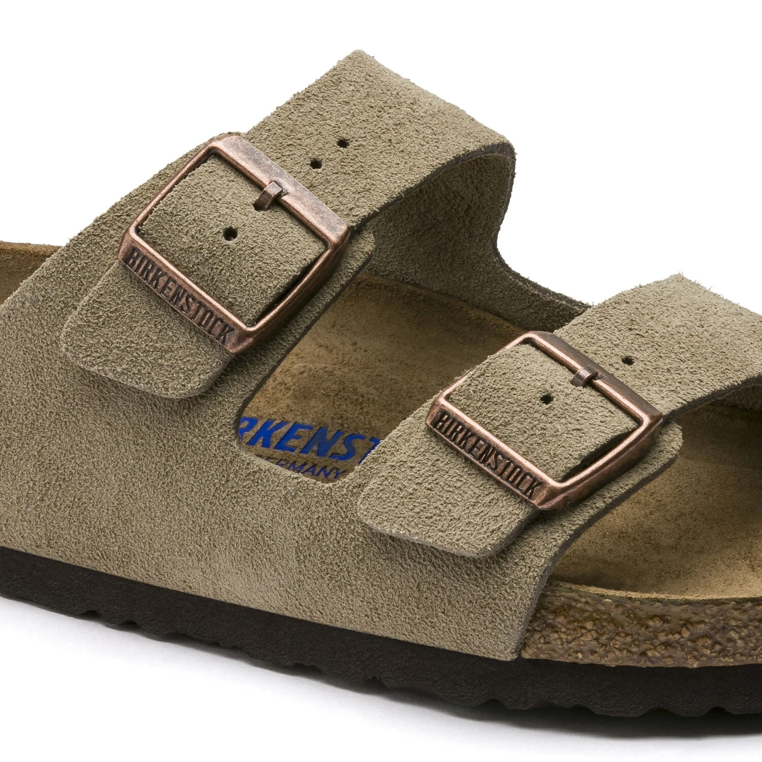 Birkenstock Arizona Soft Footbed Taupe Suede Leather Sandal - Taupe- Regular/Wide 7 Birkenstock Arizona Soft Footbed Taupe Suede Leather Sandal - Taupe- Regular/Wide - Image 5