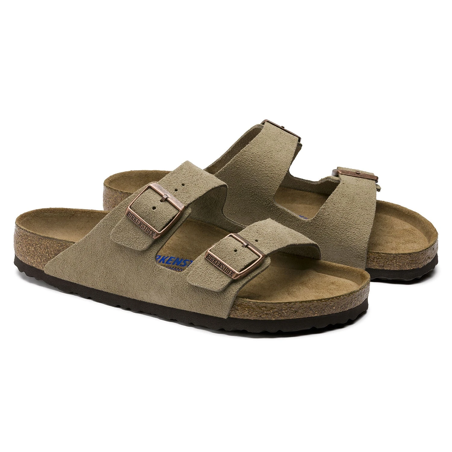 Birkenstock Arizona Soft Footbed Taupe Suede Leather Sandal - Taupe- Regular/Wide 5 Birkenstock Arizona Soft Footbed Taupe Suede Leather Sandal - Taupe- Regular/Wide - Image 3