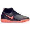Nike Jr. Phantom Vision Academy Dynamic Fit TF Soccer Cleat - Dark Grey/Black/Bright Mango -Shoe Sale Shop AO3292 080 PHSRH000