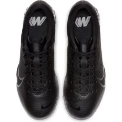 Nike Jr. Mercurial Vapor 13 Academy TF Soccer Cleat - Black/Cool Grey/Metallic Cool Grey -Shoe Sale Shop AT8145 001 PHCTH001