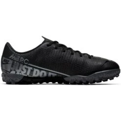 Nike Jr. Mercurial Vapor 13 Academy TF Soccer Cleat - Black/Cool Grey/Metallic Cool Grey -Shoe Sale Shop AT8145 001 PHSRH001