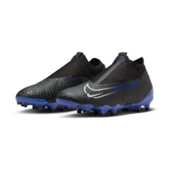 Nike Phantom GX Academy Dynamic Fit MG Soccer Cleat - Black/Chrome-Hyper Royal- Regular (D) -Shoe Sale Shop AURORA DD9472 040 PHCFH001 2000